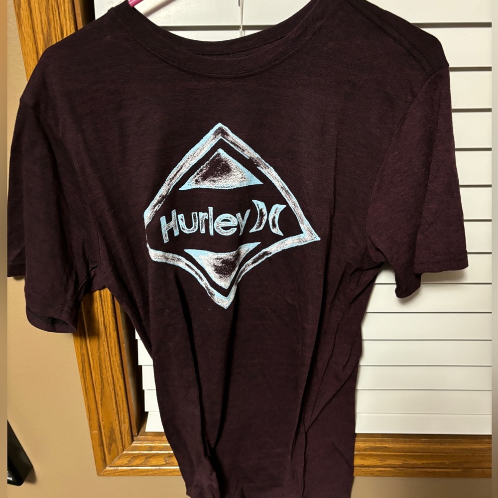 Maroon Hurley T-Shirt (M)